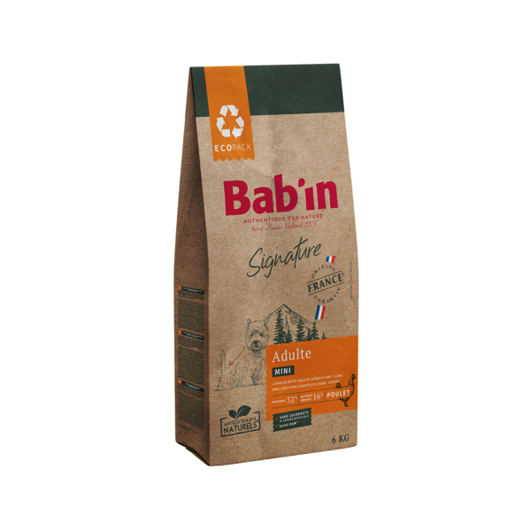 saco de 2kg de pienso para perros adulto mini Bab´In Signature