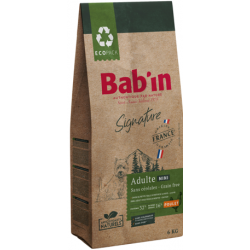 saco de 2kg de pienso para perros adultos mini, de la marca bab´in signature